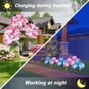 Solar Garden Lights Outdoor LED Waterproof Solar Powered Hydrangea Flowers Landscape Lights for Outside Yard Pathway Decorative