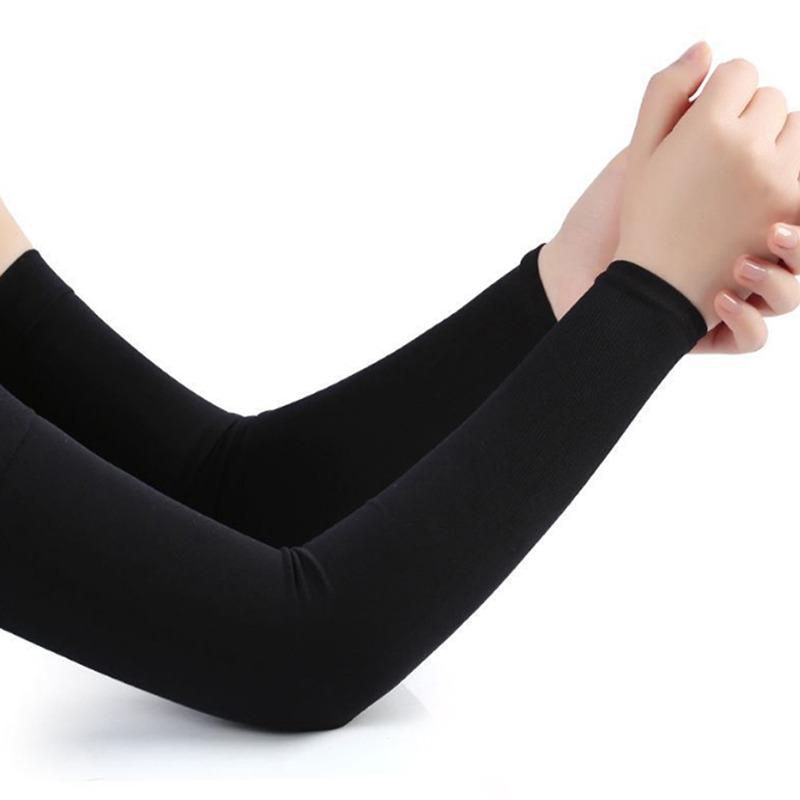 1Pair Arm Sleeves Summer Sun UV Protection Ice Cool Biking Running Fishing Driving Arm Cover Warmers for Men and Women