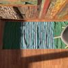 Runner Rug, Blue Green Cotton 70x170cm