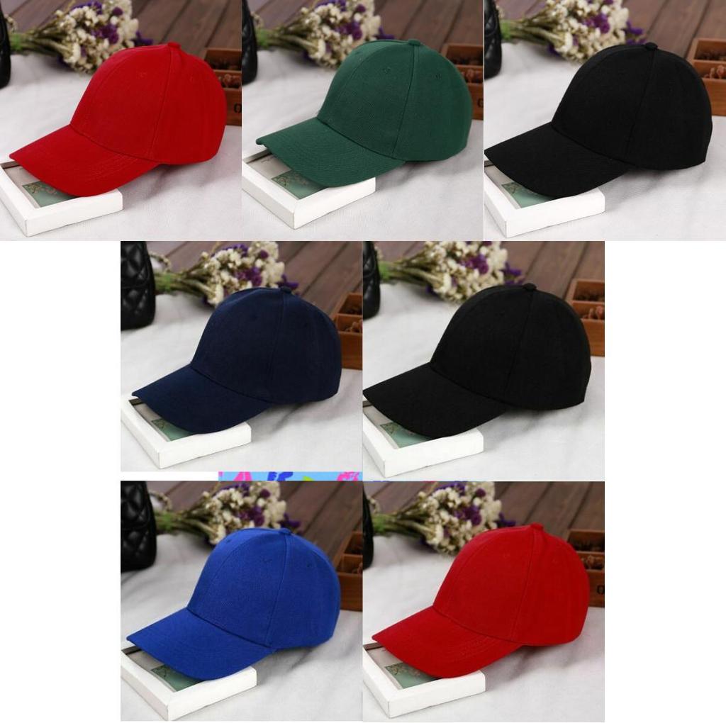 Plain Color Baseball Cap For Women Men With Adjustable Fit Sun Protection Summer Accessory