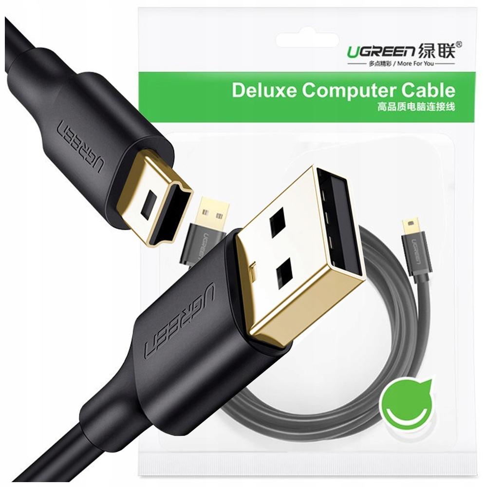 Kabel Usb Do Mini Usb Ugreen Us132, 2M (Czarny)