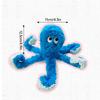 Simulated Plush Octopus Pet Toy Can't Bite and Grind Teeth, Interactive Dog Hides Food and Sounds, Dog and Cat Universal Bite Resistance