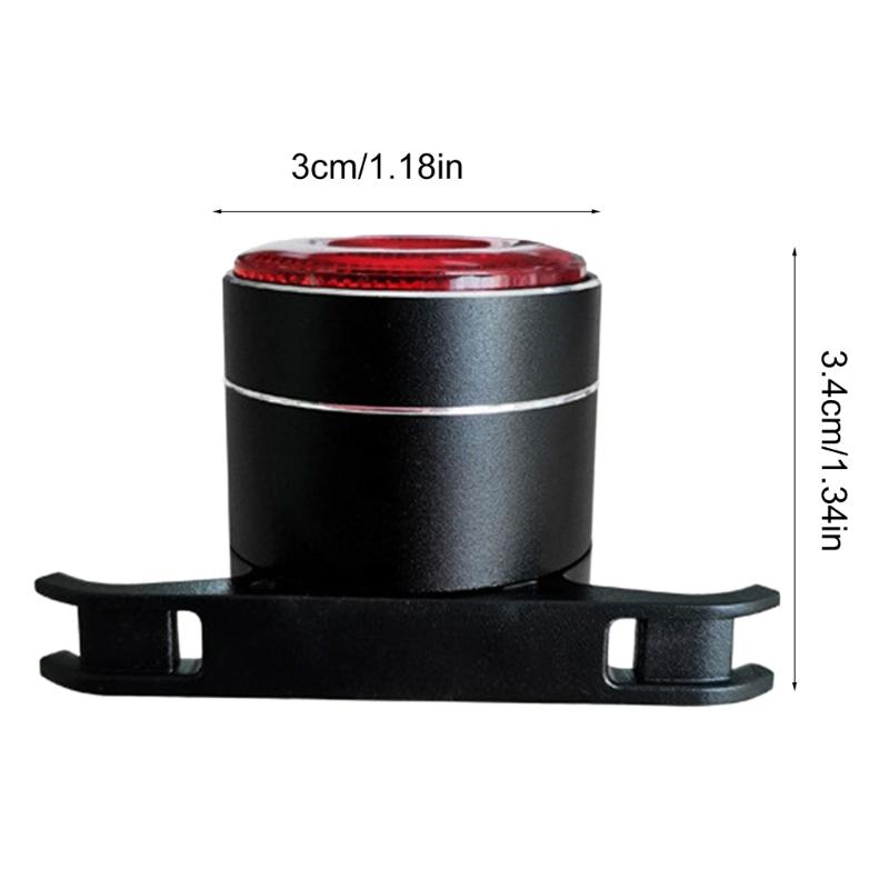 Bike Taillight IP64 Waterproof Rear Light USB Rechargeable LED Brake Light, Cycling Ridings Safety Taillight