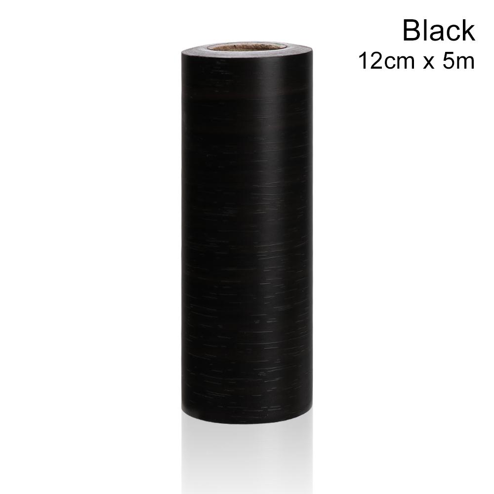 Self-adhesive PVC Waterproof Wood Waist Line Wallpaper Skirting Line Wall Border Stickers Home Decor