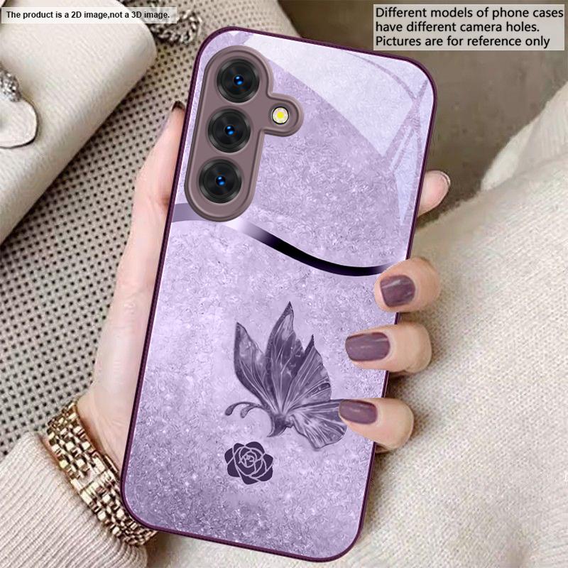 Full of Eastern Elegance For Samsung S26 S22 S8 S9 S10 S20 Ultra S21 Pro S22 Plus S23 FE S24Ultra S25 Edge S24+ Glass Phone Case