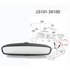 Car Interior Rearview Mirror For Hyundai Elantra Sonata Kia Forte Optima Sorento