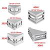 5/10PCS 2020-4040 Aluminum Corner Bracket, L Shape 90 Angle Connector, High Precision CNC Milled for T-Slot Profile Framing