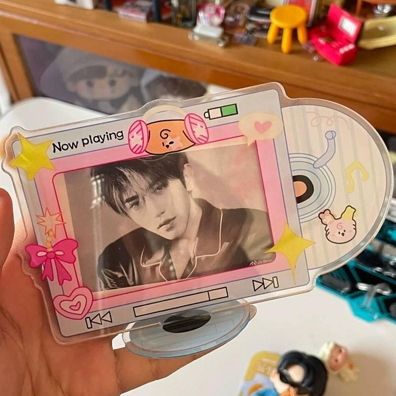Ins Style Acrylic Photo Frame Y2K Photocard Holder Transparent Kpop Photo Album Idol Display Frame Stand Home Decoration