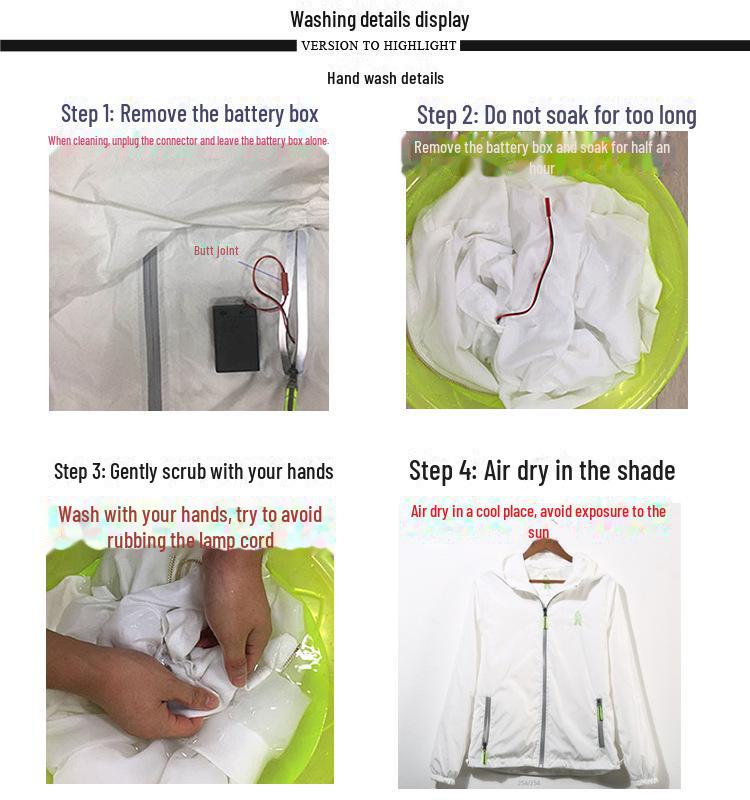 LED Bunte Leuchtjacke für Performance- und Disco-Events - Waschbar und Perfekt für Paare