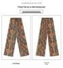 Women's Summer Ink Wash Tie-Dye Wide-Leg Ice Silk Pants