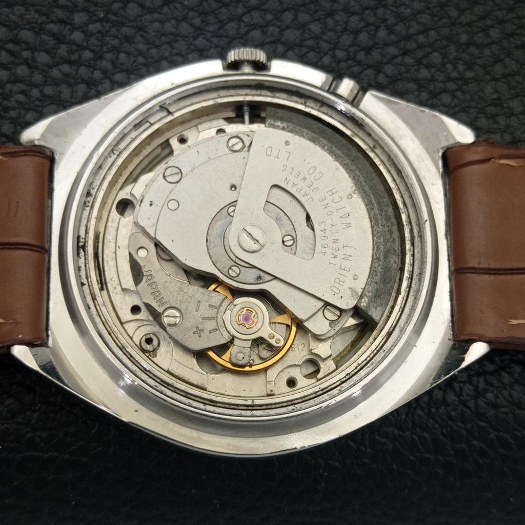 JAPAN VINTAGE ORIENT AUTOMATIC 46943 MENS ORIGINAL DIAL WATCH a703367-1 R213b-a703367