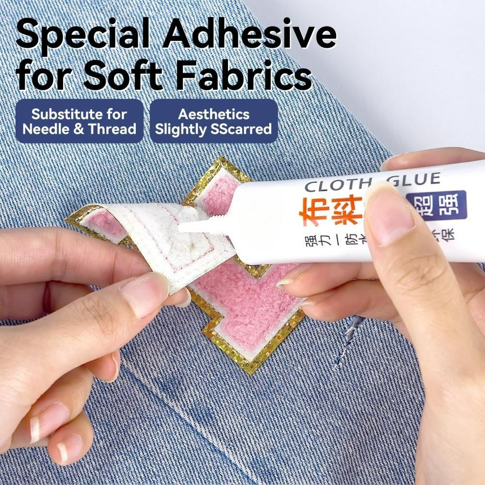 Transparent Fabric Sewing Glue High Viscosity Strength Corrosion Resistance Clothing Repair Glue Quick Dry Non Irritation