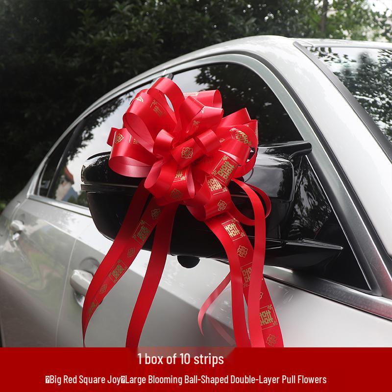 Large Wedding Car Ribbon Decoration for Bridal Team