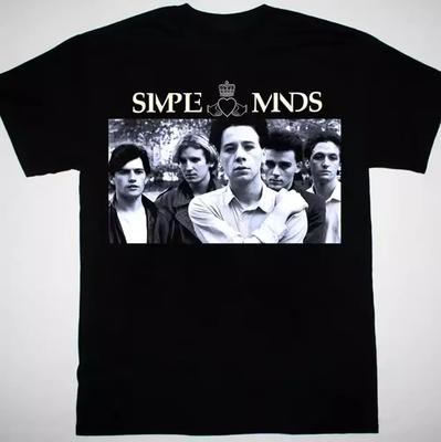 NEUES Simple Minds SCHWARZES T-Shirt Unisex Tee Alle Größen S bis 5XL 2F190