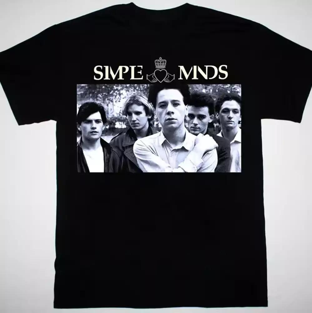 NUOVA T-shirt NERA Simple Minds Unisex Taglie dalla S alla 5XL 2F190