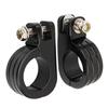 2PCS CNC Aluminum Alloy Foot Peg Mount Clamps Fit For Harley Models with 3.80CM/1.50IN Highway Engine Crash Bar Guards