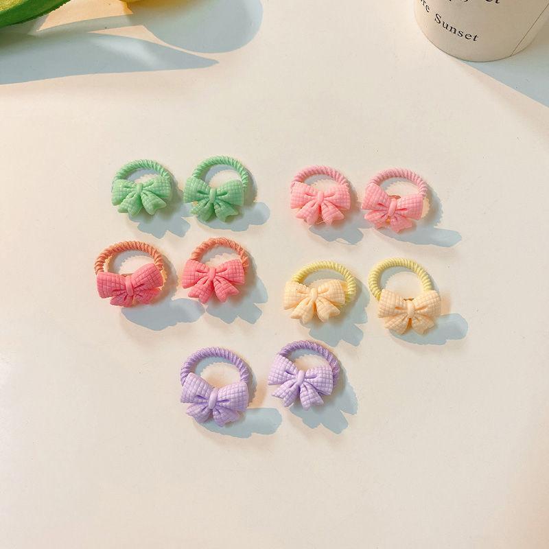 10pc mini faixa de cabelo do bebê kawaii dos desenhos animados floral animal elástico corda de cabelo para a criança menina pequena tumb faixa de cabelo adorável headwear
