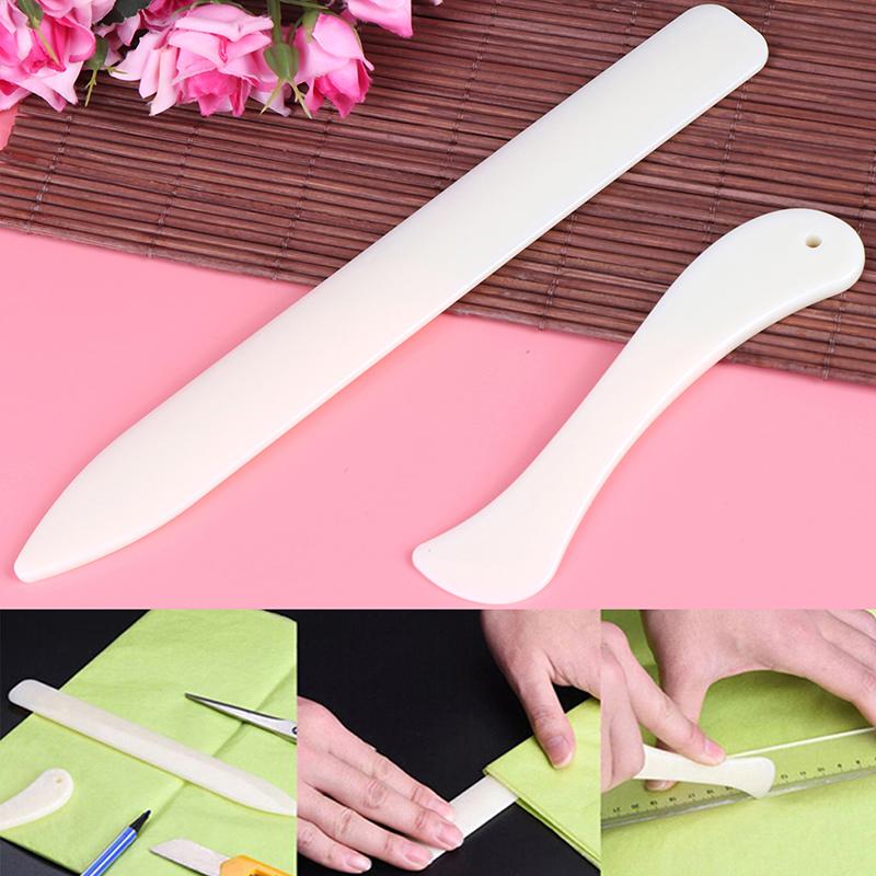 1/2pcs Folder Paper Creaser Tool Plastic Bone Scoring Folding Creasing Scrapbooking DIY Handmade Bookbinding Cards Tool