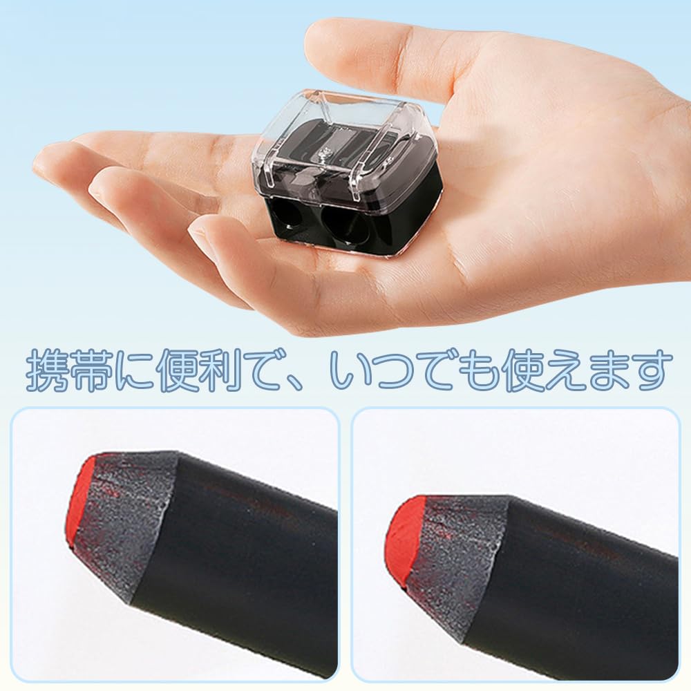 Augenbrauenstiftspitzer Augenbrauenstiftspitzer Eyeliner Eyeliner-Stiftspitzer Kompatibel mit Design Tragbare Kosmetik 2 Stück Schwarz Weiß