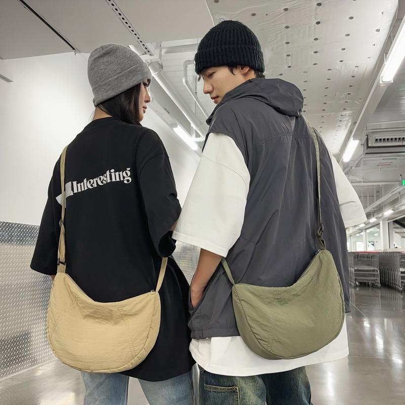 Нейлоновая сумка-хобо женская легкая сумка для мобильного телефона мужская сумка через — фото 3