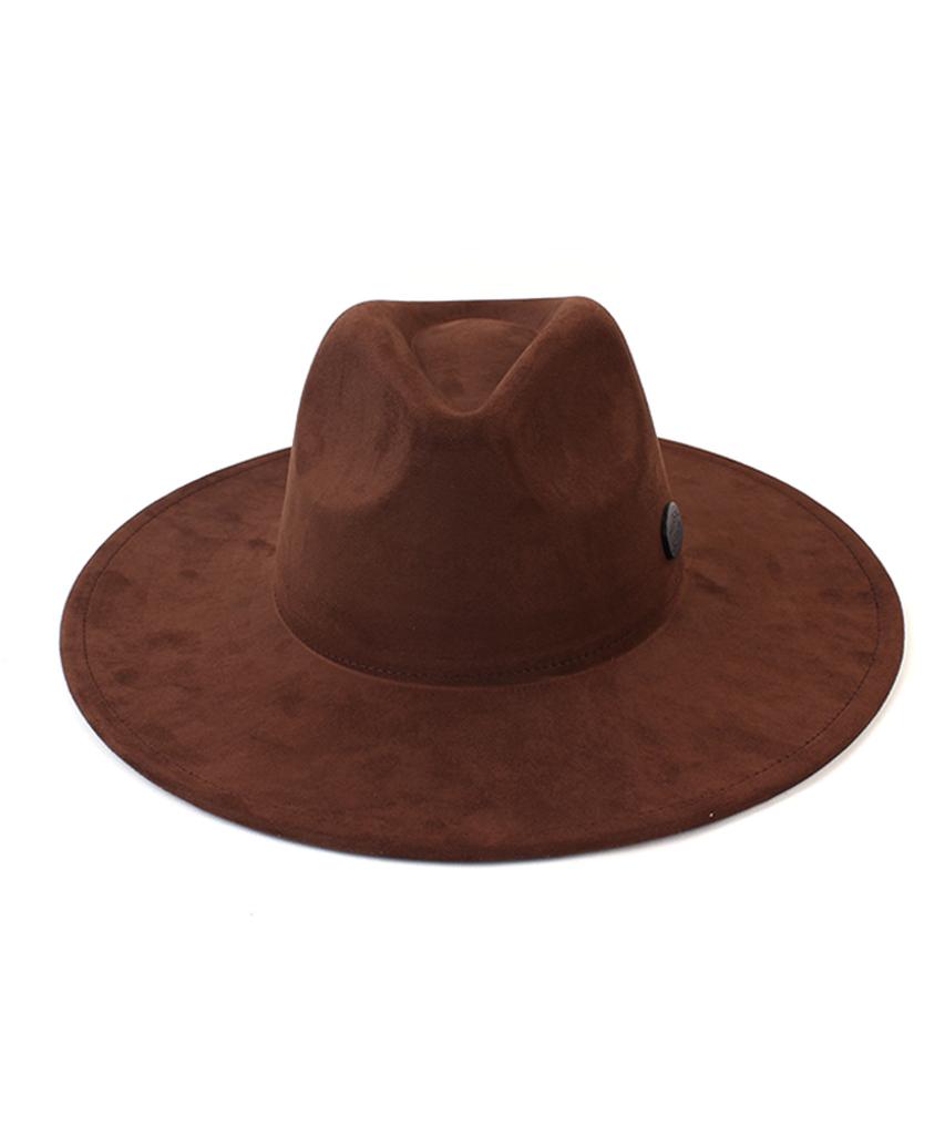 Yunibeosyeolkemiseuteuli Suede Simple Brown Fedora
