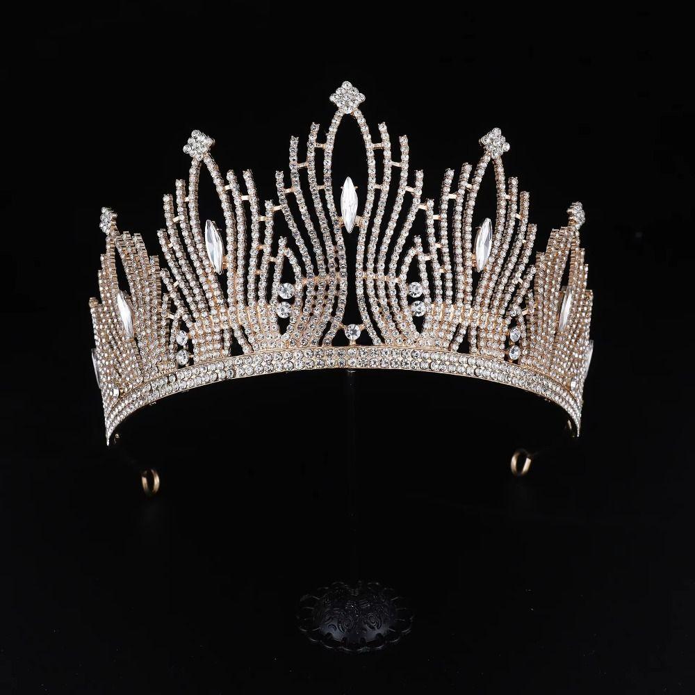 Headdress Wedding Crown Headwear Bride Tiara Retro Romantic Headband  Wedding  Forehead Ornaments