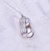Fashion Pearl Peanut Necklace Women's High-end Crystal Pendant Collar Sweater Chain Best Friend Birthday Party Jewelry Gifts