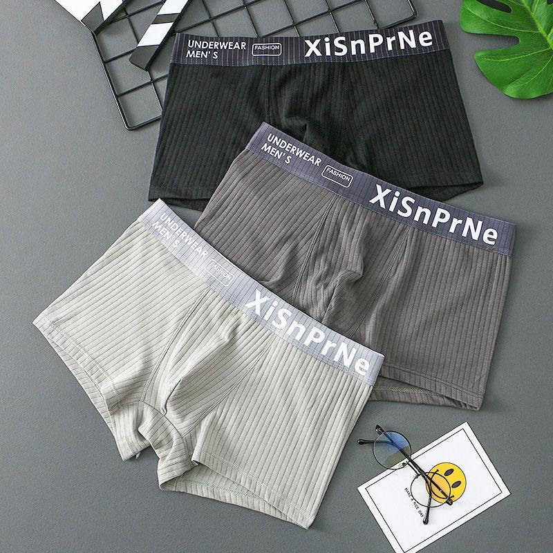 Men's Underwear Men's Cotton Boxer Shorts Men's Shorts Students' Comfortable Korean Version Short Underwear