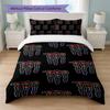 Set Copripiumino Monster Energy Stampa 3 Pezzi 1 Copripiumino e 2 Federe Biancheria da Letto Morbida per Camera da Letto Domestica