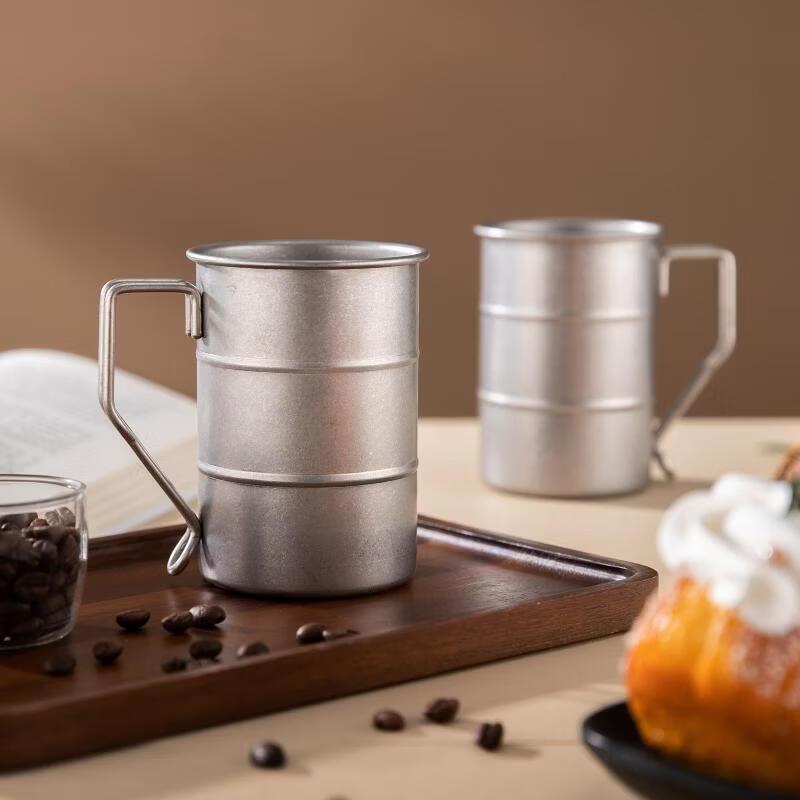 

Vintage Bamboo Style Stainless Steel Mug