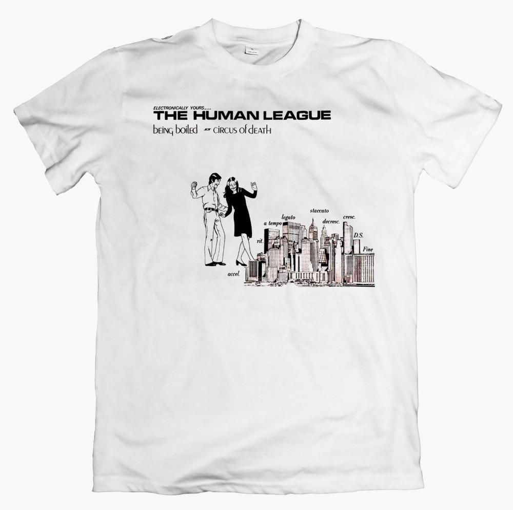 HUUnisex LEAGUE Being Boiled Tshirt 80s Synth Pop Electronic Band Tee Unisex M