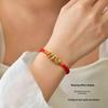 Handgefertigtes Fünffarbiges Knottenarmband: Ethnischer Stil Drachenbootfest-Accessoire für Erwachsene & Kinder