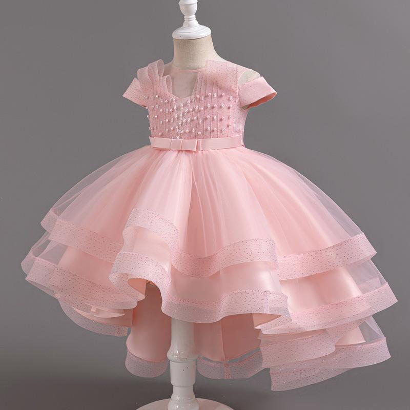 Girls' Summer Birthday Mesh Princess Dress - Formal Puffy Performance Costume
