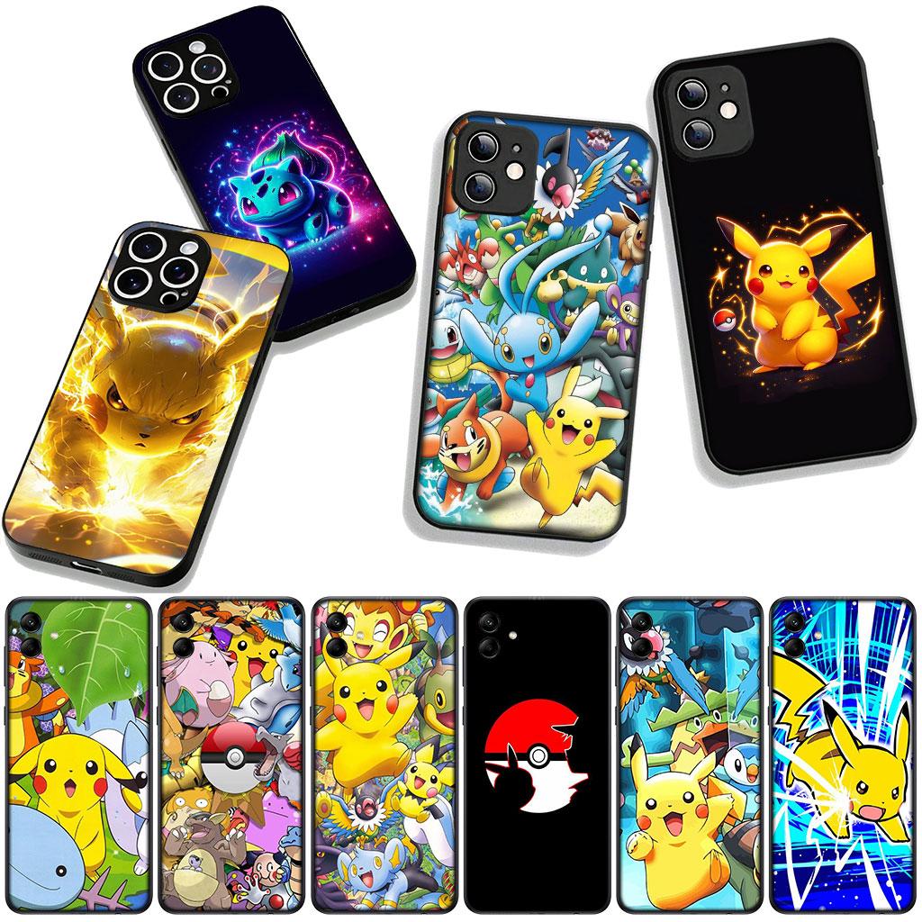 Cover for Apple iPhone 17 16 11 Pro XS Max XR 6 7 8 Plus 16E SE 2020 Air 5 SE2 Phone Case Cute P-Pokemons Cartoon P-Pikachus
