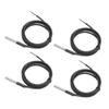 A84E-4Pcs DS18B20 Waterproof Temperature Sensors 1M Length Digital Thermal Stainless Steel Probe Temperature Controller