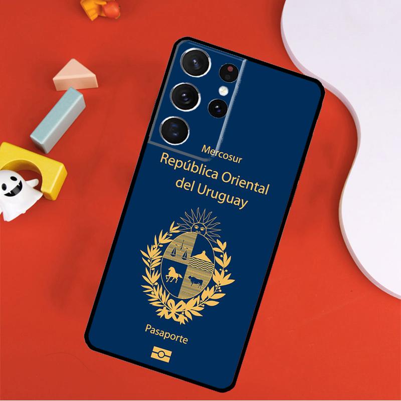 Uruguay Flag Phone Case For Samsung Galaxy S25 Ultra S9 S10 S20 FE S21 S22 S23 S24 Plus S24 Ultra Cover