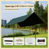 Butterfly-Shaped Black Glue Sunshade Tent - Outdoor Sun & Rain Protection for Camping and Picnics in Spring & Autumn.