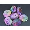 294Cts. Color Enhanced Rainbow Solar Cab Agate Oval Loose Gemstone 7Pcs Lot C-2148