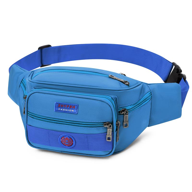 Unisex Multifunctional Waist Bag Large Capacity Waterproof Oxford Business Pack Trendy Crossbody Chest Bag for Travel Work