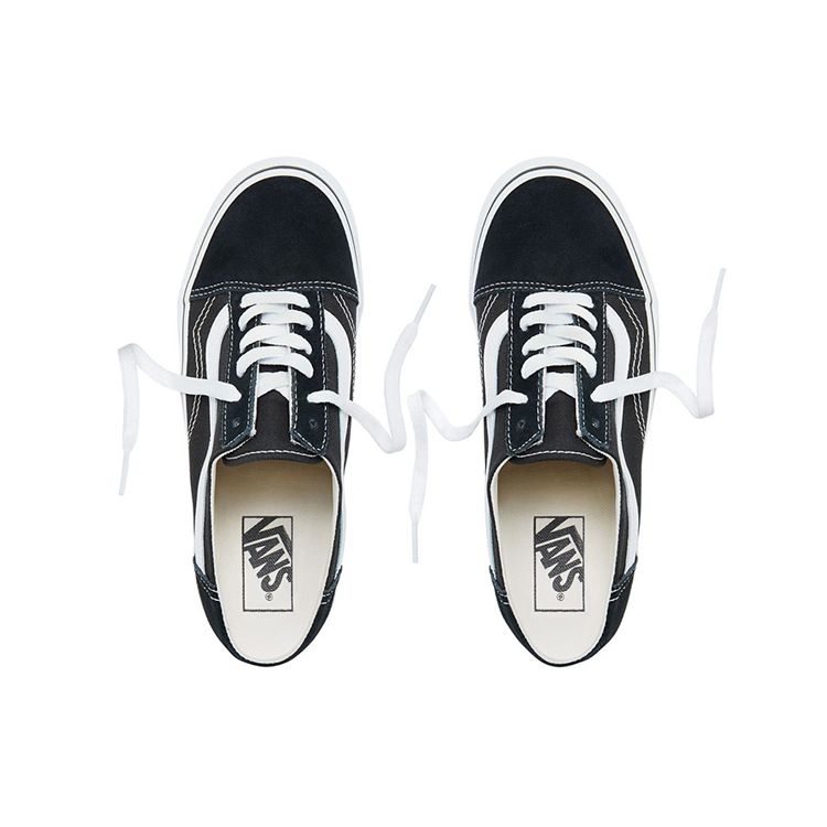 Vans Old Skool Mule Black Unisex Sneakers True-White VN0A3MUS6BT