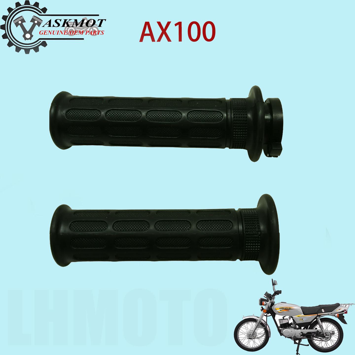 

Rubber Handlebar Grips for Suzuki AX100 Motorcycles чёрный