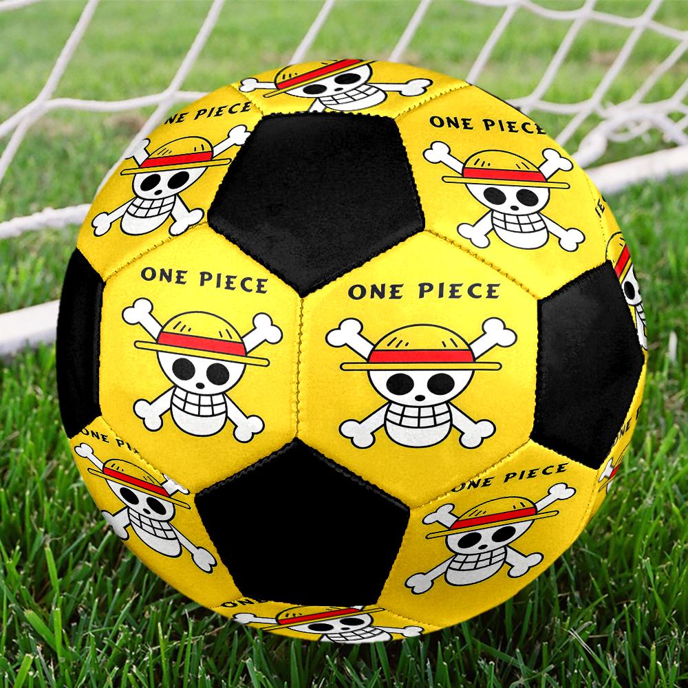 1pc One Piece Logo Football Soccer Ball Size 5 Indoor Soccer Ball Fashion Colorful  Backyard Game -Great For Sports Fans Gift HE18