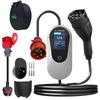 22KW 5M 32A Protable EV Charger European Standard 3Phase With 5PIN Industrial CEE Plug Adapter Cable And Hook Fast Charging