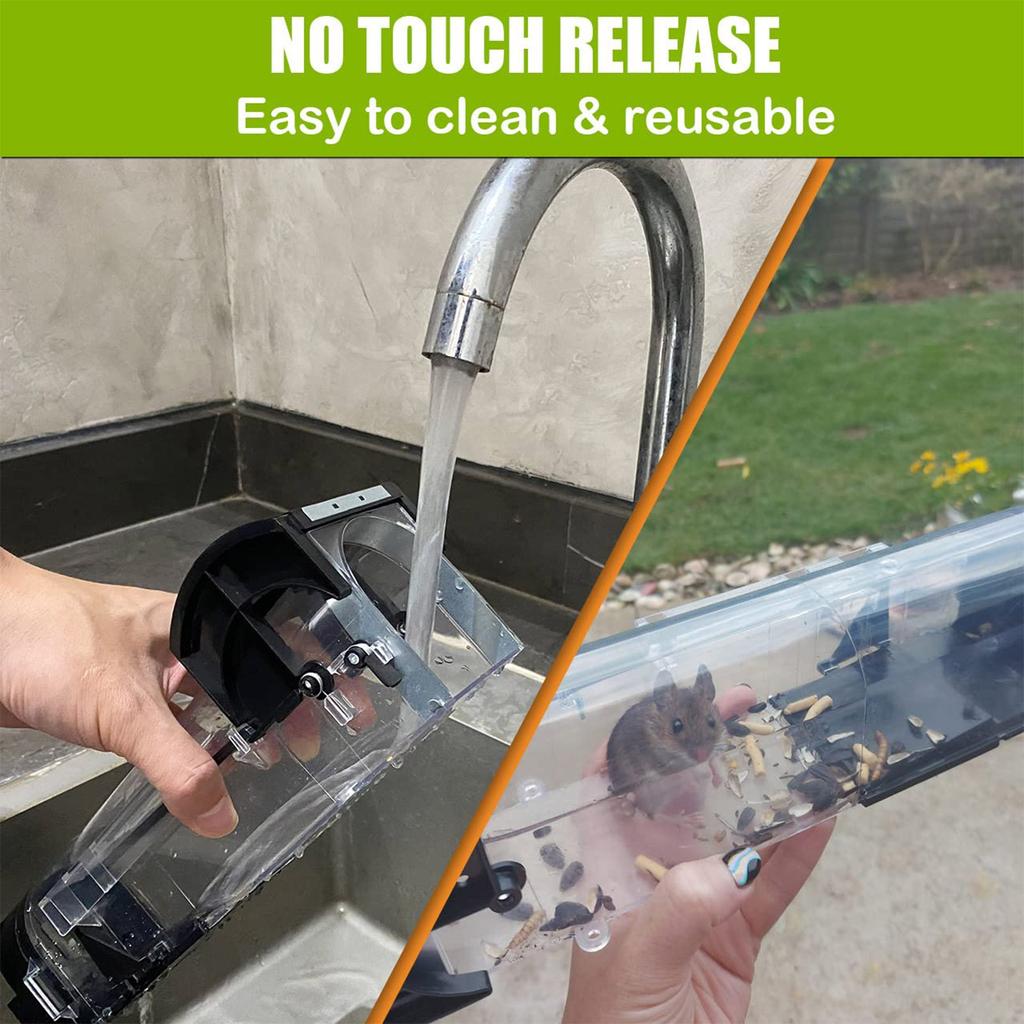 250*80*93Pedal-type Safe, Environmentally Friendly, Live Plastic Mousetrap (long Cage Model)