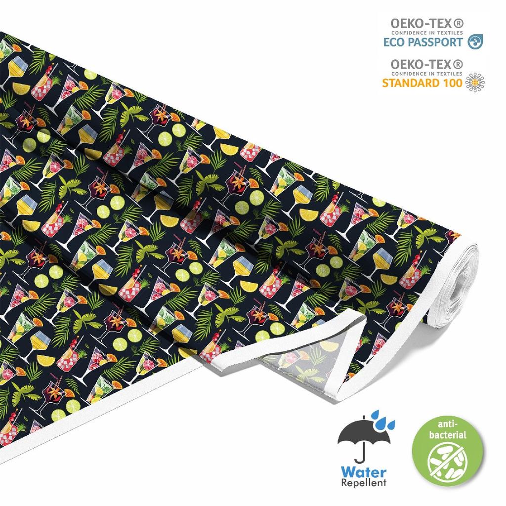 Outdoor Dekostoffe Oxford - Motiv Cocktail | Dx8785