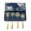 Chinese Style Handmade Book Mark Golden Lotus Sunflower Bookmarks Reading Marker For Book Lover Gifts For Friend