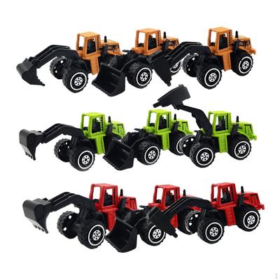 12x Pull Back Cars Toy Alloy Push and Go Car Cartoon Play Toys Vehicles for Role Gifts