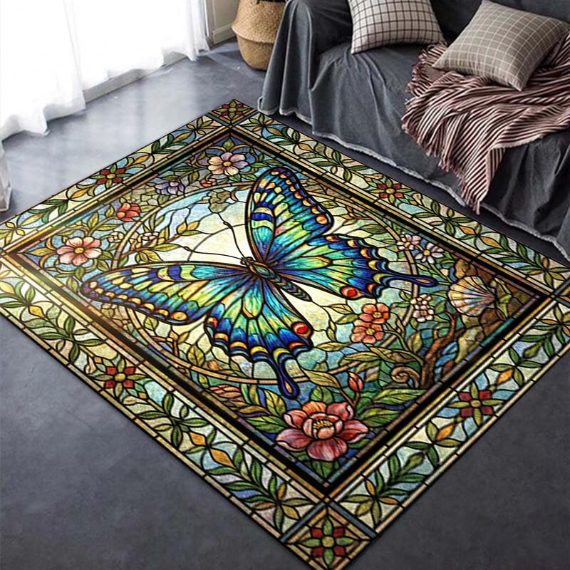 2025 New Butterfly Decoration Carpet Rug for Living Room Bedroom Home Sofa Decoration,Kids play Non-slip Floor Mat34