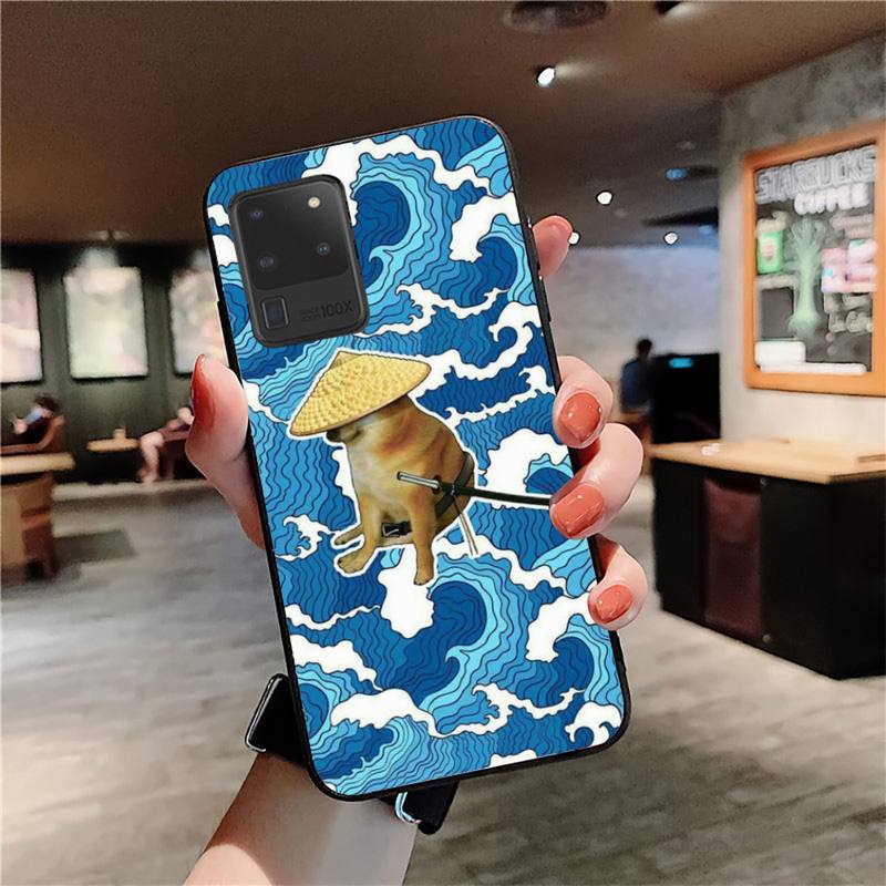 Cheems Doge Phone Case for Samsung S20 Lite S21 S10 S9 Plus for Redmi Note8 9pro for Huawei Y6 Cover