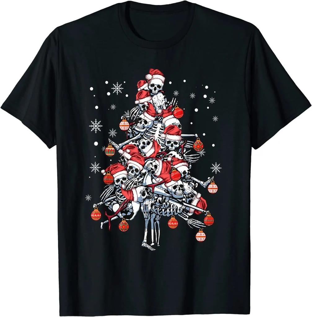 Merry Christmas Buffalo Truck Tree Red Plaid Family Matching T-Shirt Short Sleeve Fashion Oversized Funny Clothes S-6XL